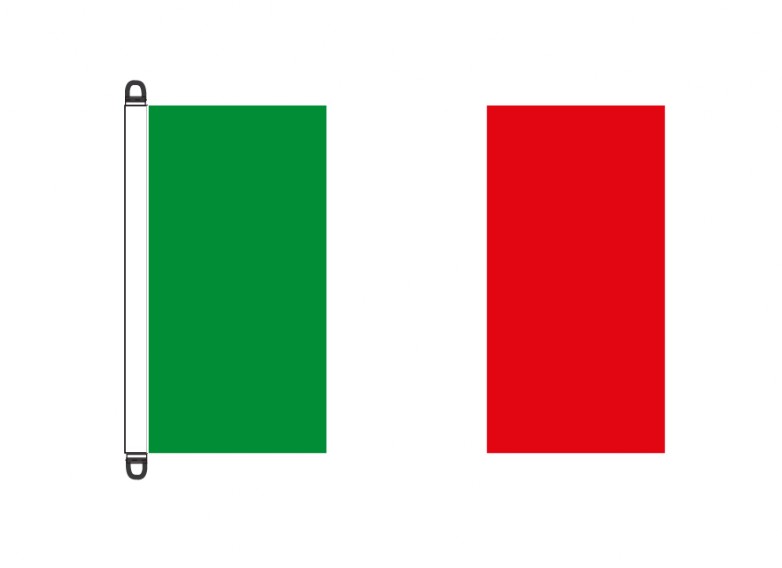 bandiera Italia in tessuto nautico